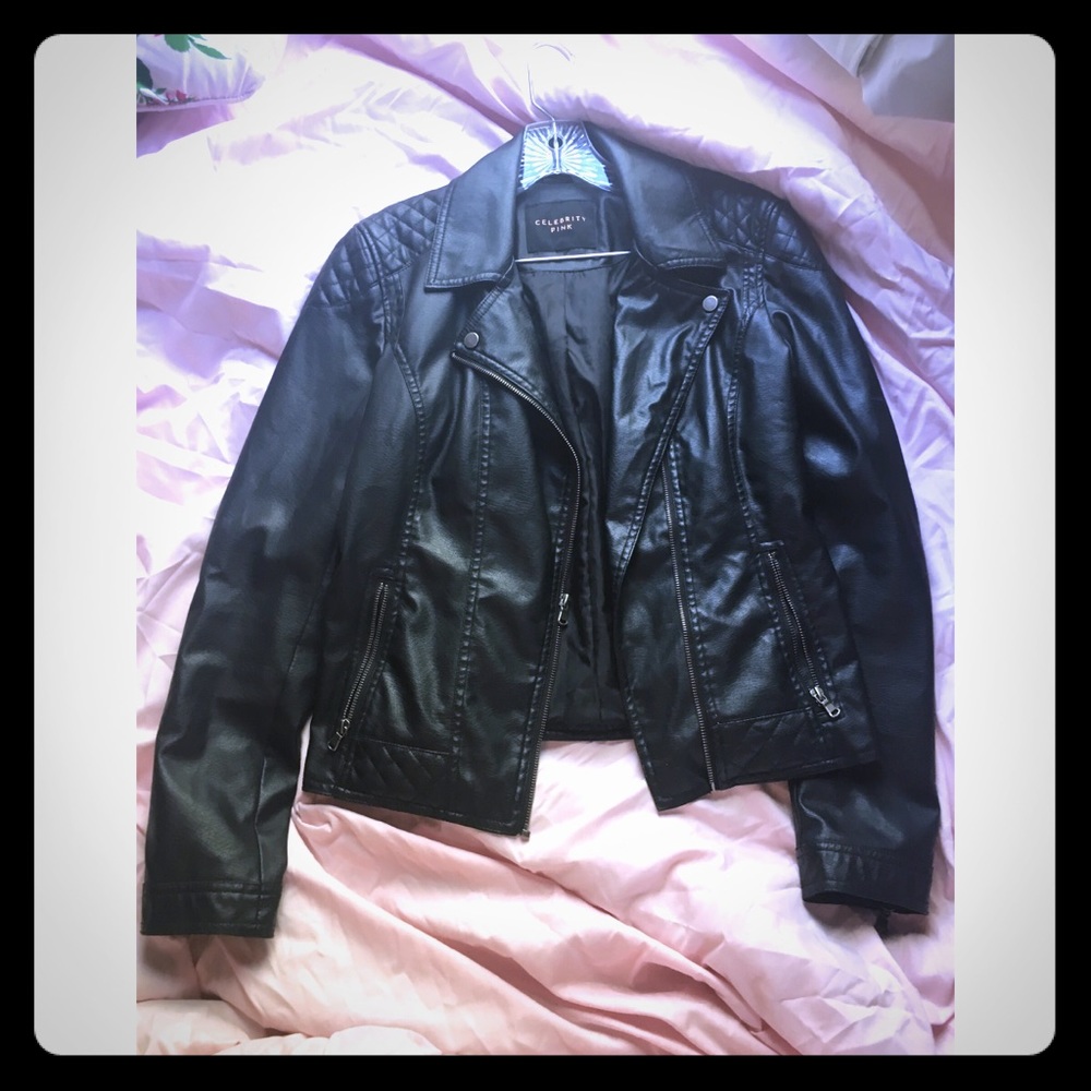 Faux leather jacket